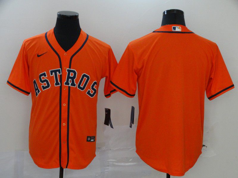 Men Houston Astros Blank Orang Nike MLB Jerseys->youth nfl jersey->Youth Jersey